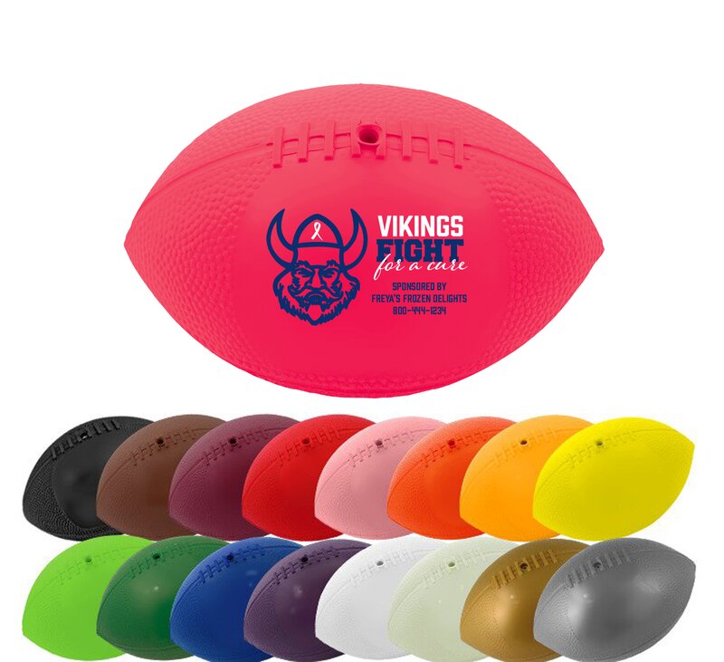 Main Product Image for Custom Printed Mini Soft Throw Vinyl Footballs 7"